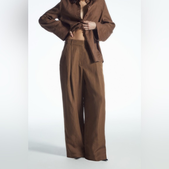 COS TAILORED LINEN-BLEND TROUSERS - Picture 6 of 10